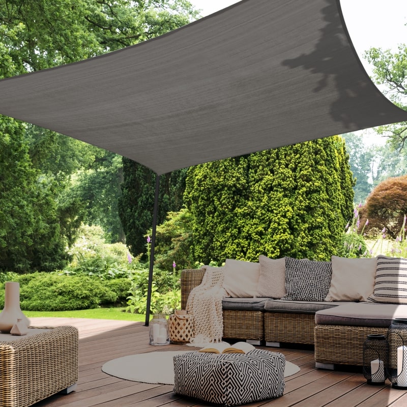 Square Shade Sail Anthracite