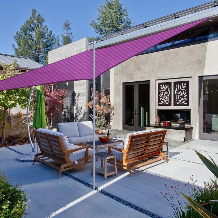 Square Purple Shade Sail
