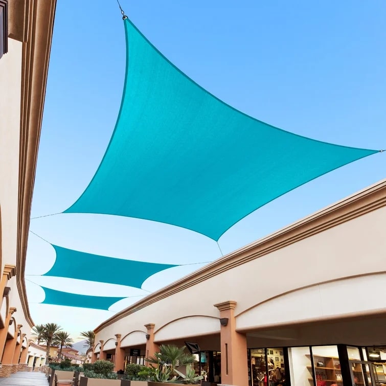 Square Turquoise Shade Sail