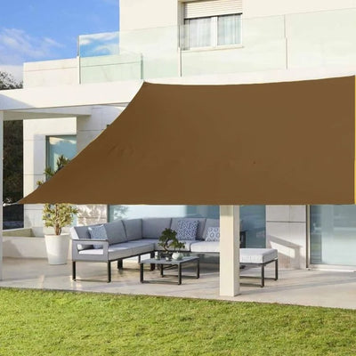Brown Rectangular Shade Sail