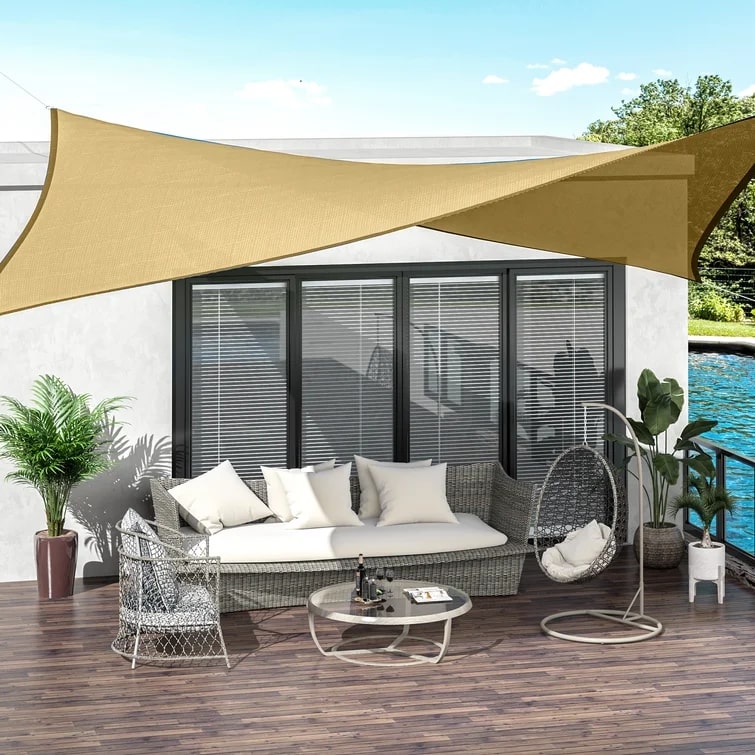 Rectangular Shade Sail Sand