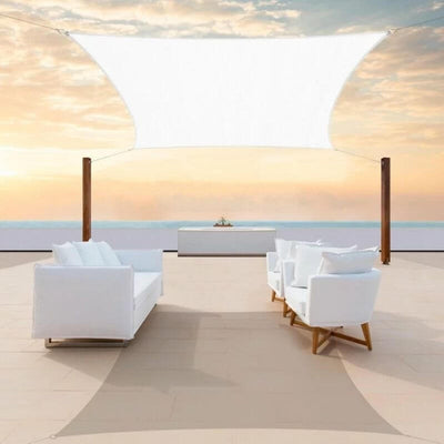 White Square Shade Sail