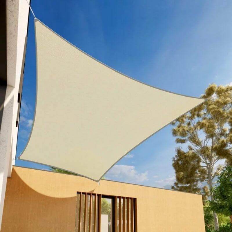 Rectangular Beige Shade Sail