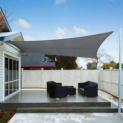 Gray Rectangular Shade Sail