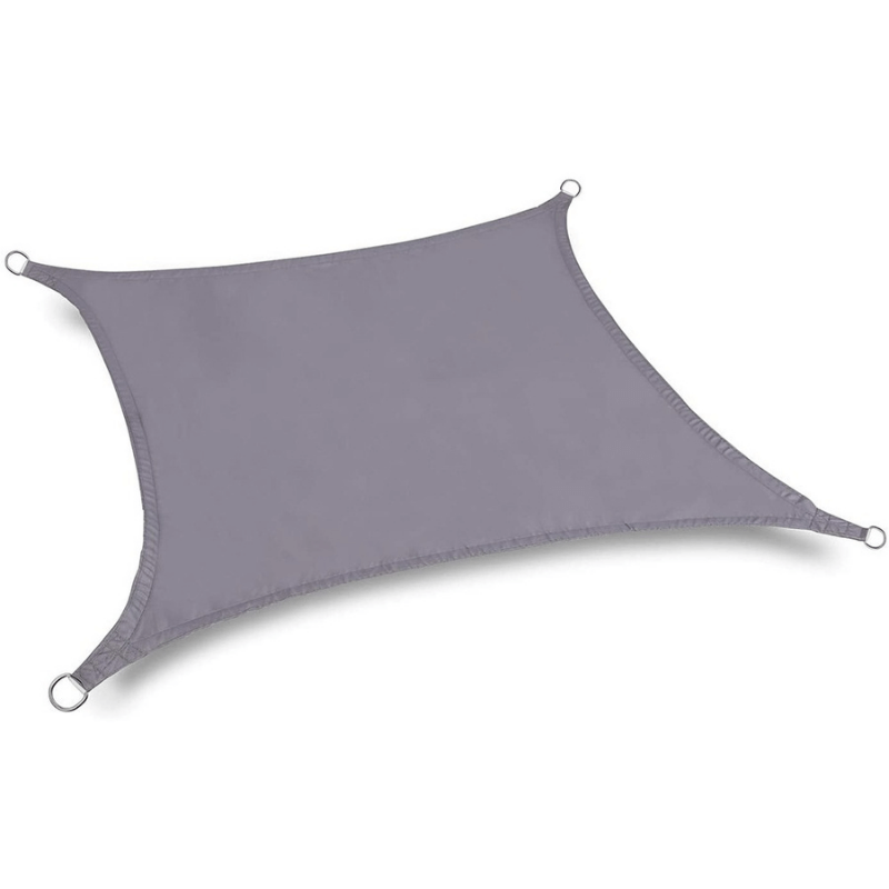 Gray Rectangular Shade Sail