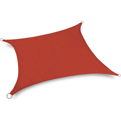 Red Rectangular Shade Sail