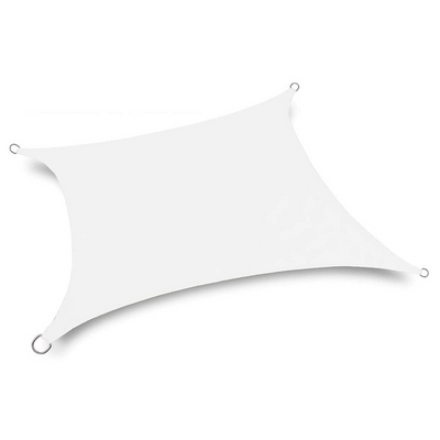 White Rectangular Shade Sail