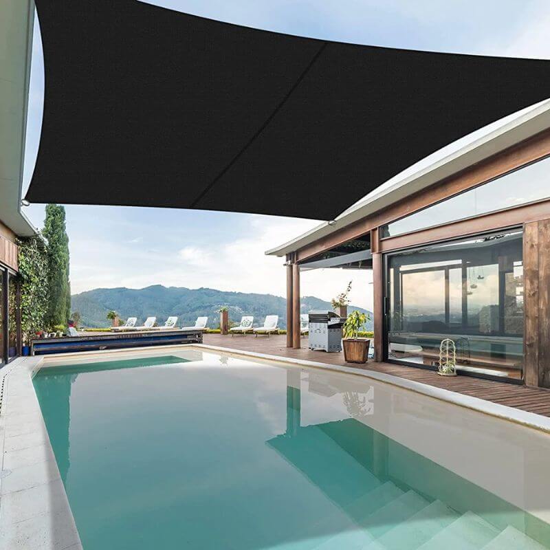 Black Square Shade Sail