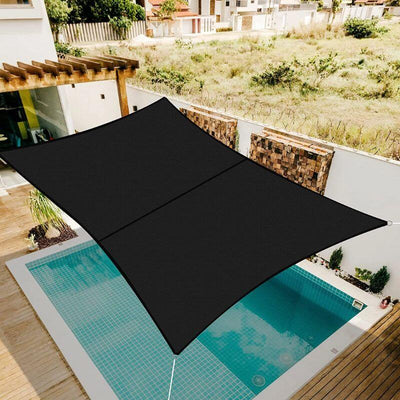 Black Rectangular Shade Sail