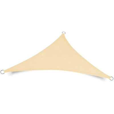 Beige Triangular Shade Sail