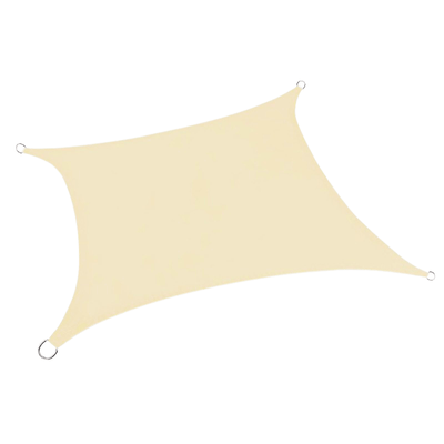 Rectangular Beige Shade Sail