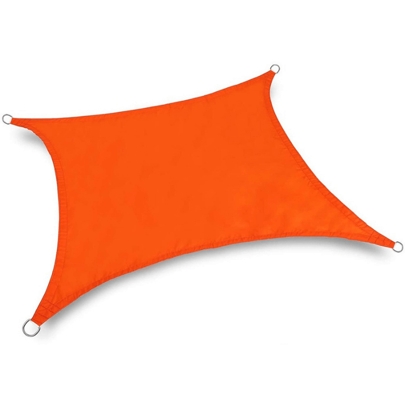 Orange Rectangular Shade Sail