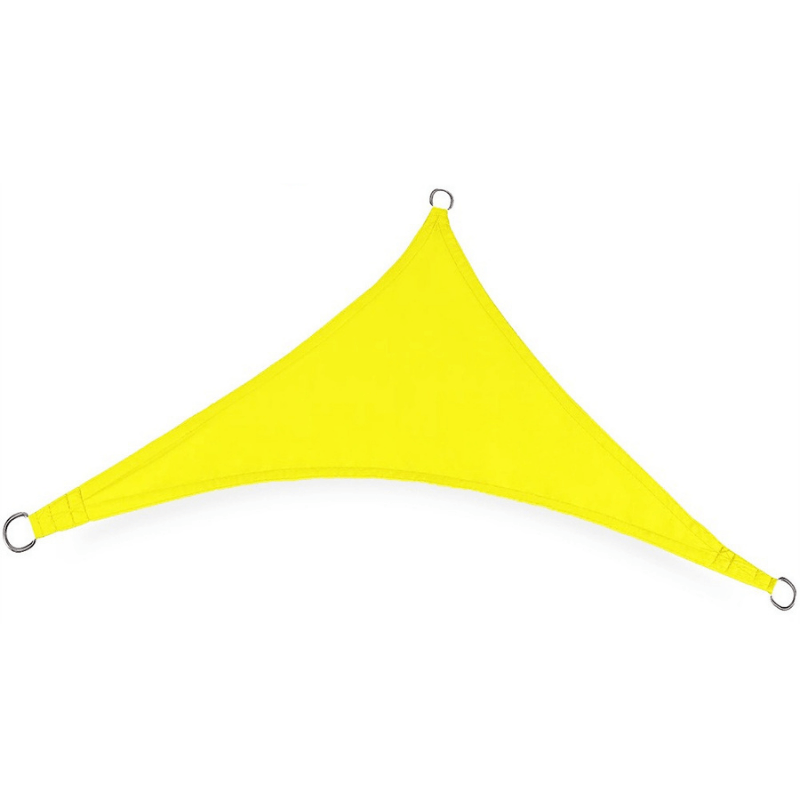 Yellow Triangular Shade Sail