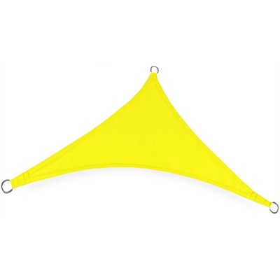 Yellow Triangular Shade Sail