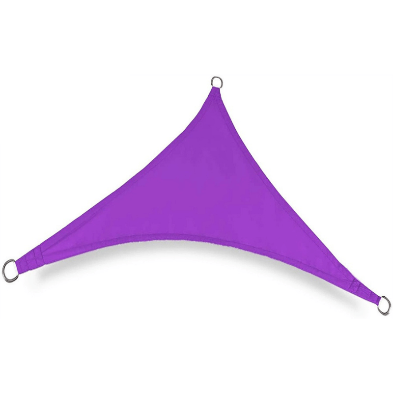 Purple Triangular Shade Sail