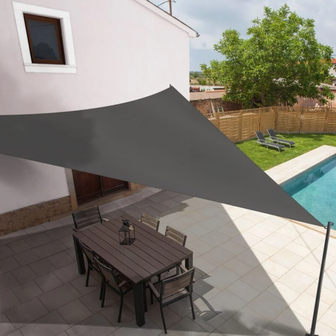 Triangular Shade Sail Anthracite