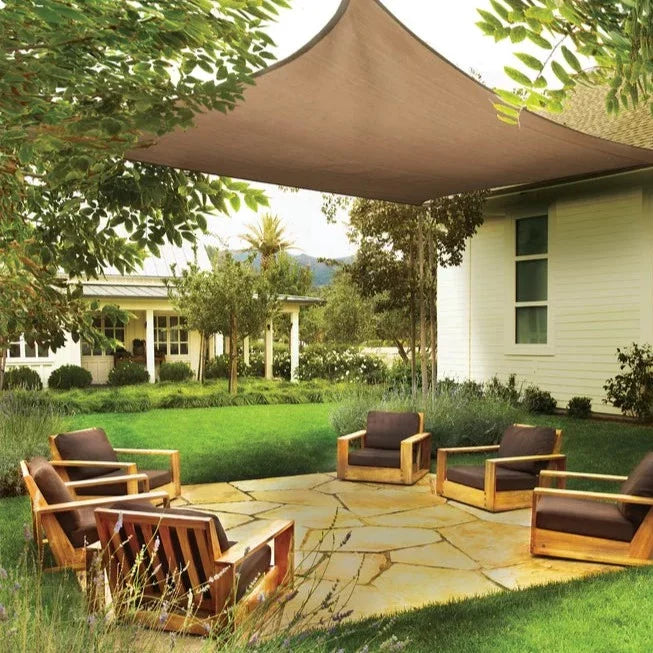Taupe Square Shade Sail