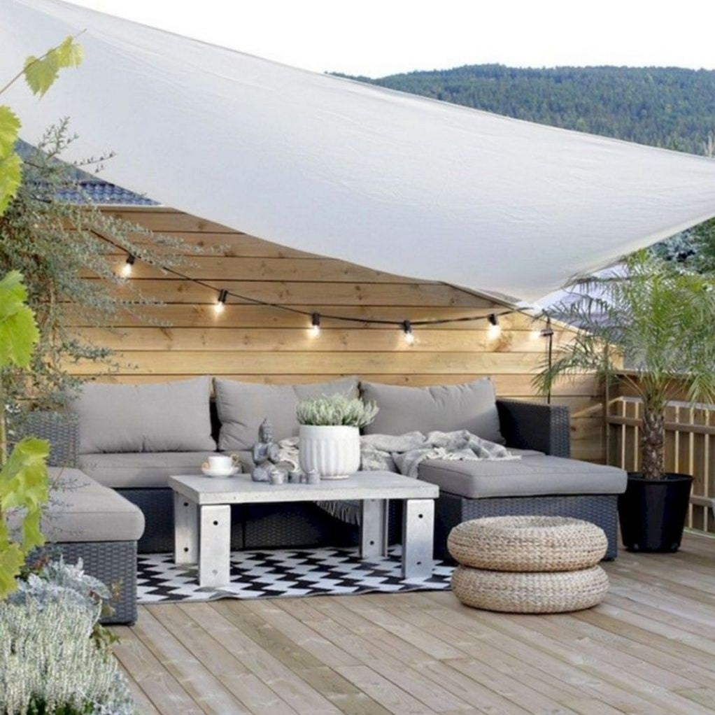 White Rectangular Shade Sail