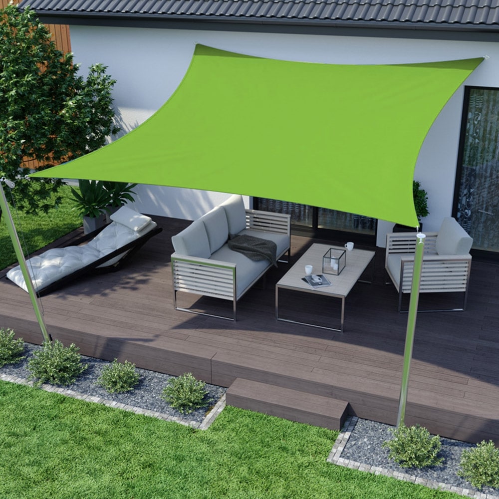 Green Square Shade Sail