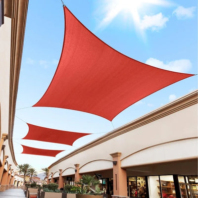 Red Square Shade Sail