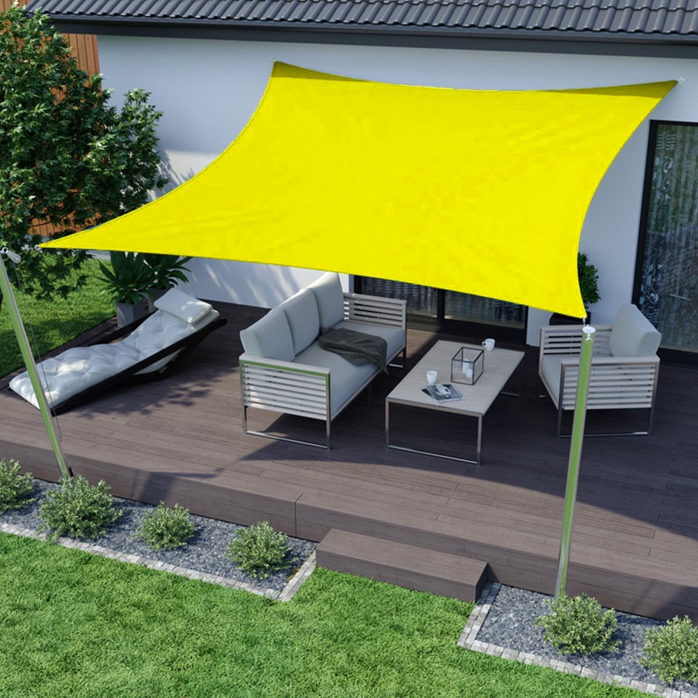 Yellow Square Shade Sail