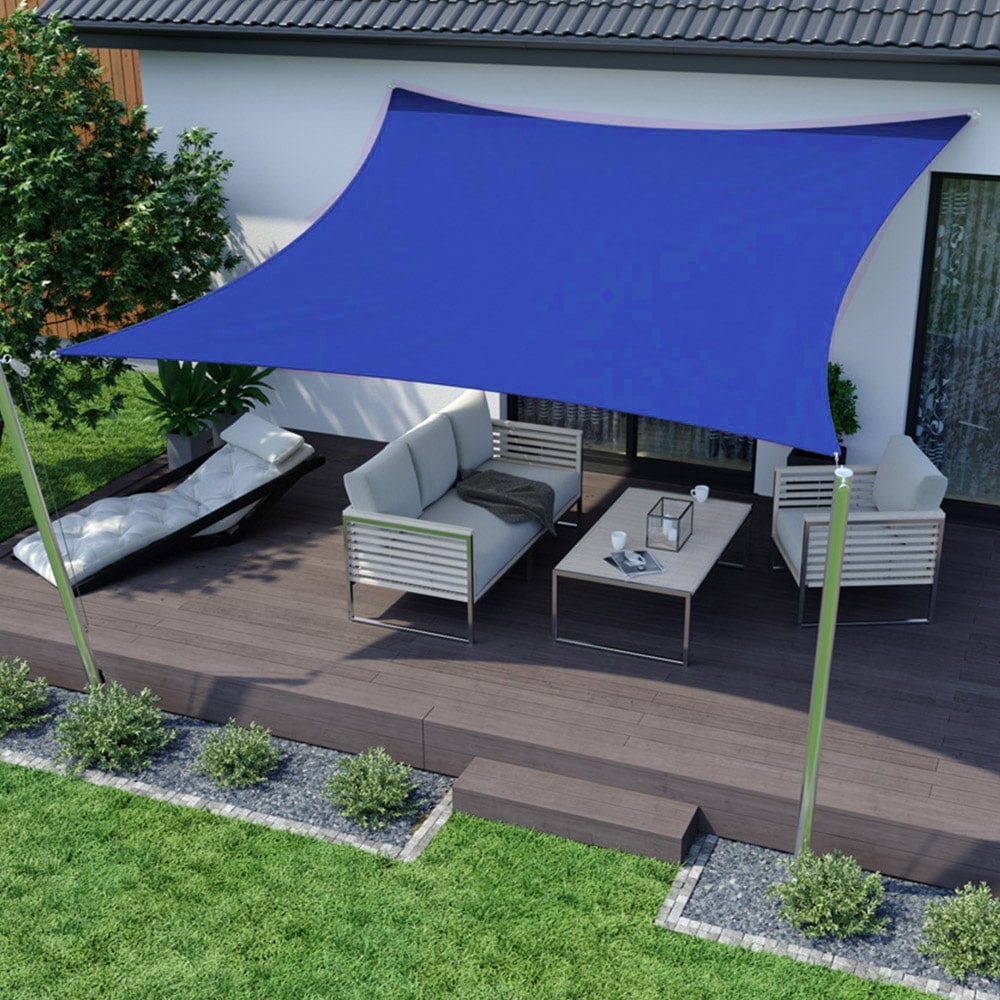 Blue Square Shade Sail