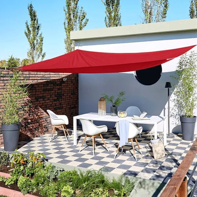Red Square Shade Sail