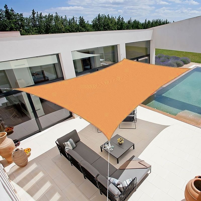 Rectangular Shade Sail Mustard