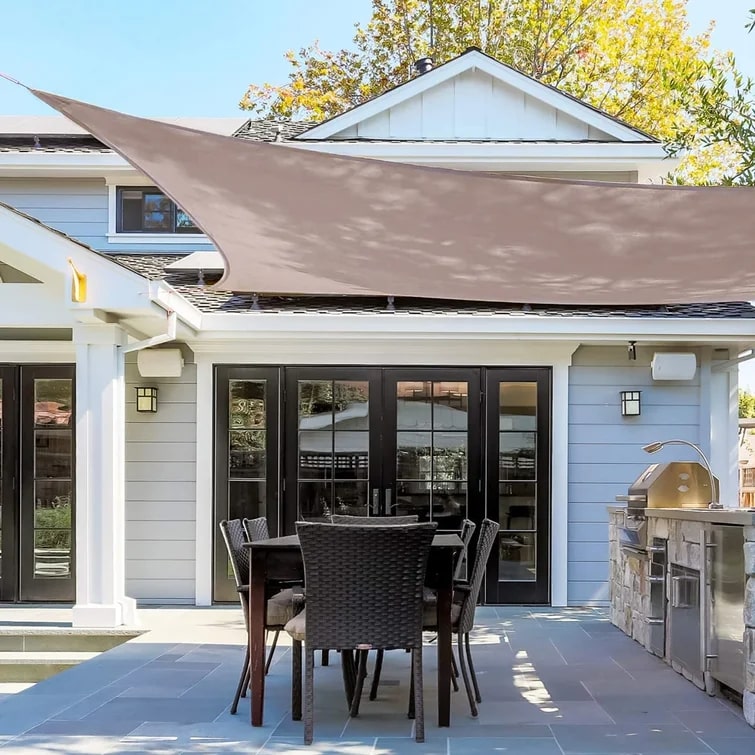Rectangular Shade Sail Taupe