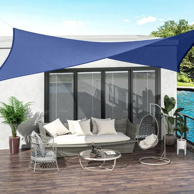 Rectangular Blue Shade Sail