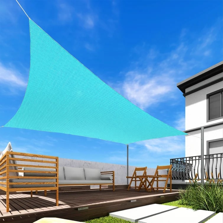Turquoise Rectangular Shade Sail