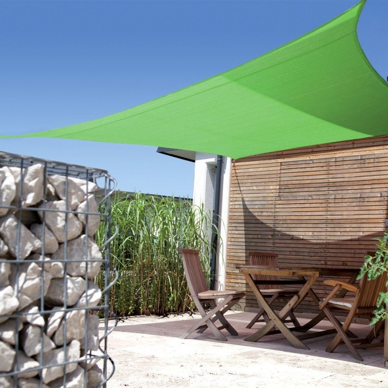 Green Rectangular Shade Sail