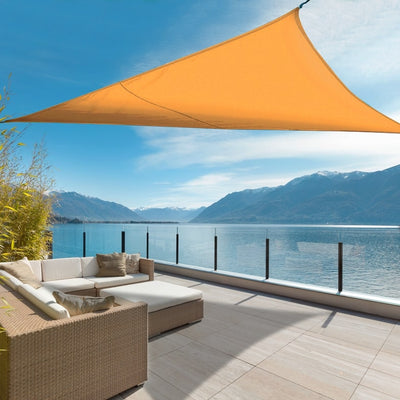 Triangular Shade Sail Mustard