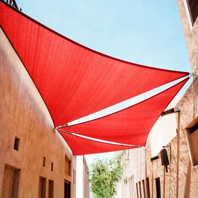 Red Triangular Shade Sail