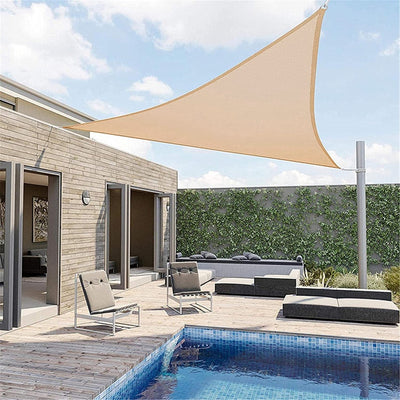 Triangular Shade Sail Beige Cream